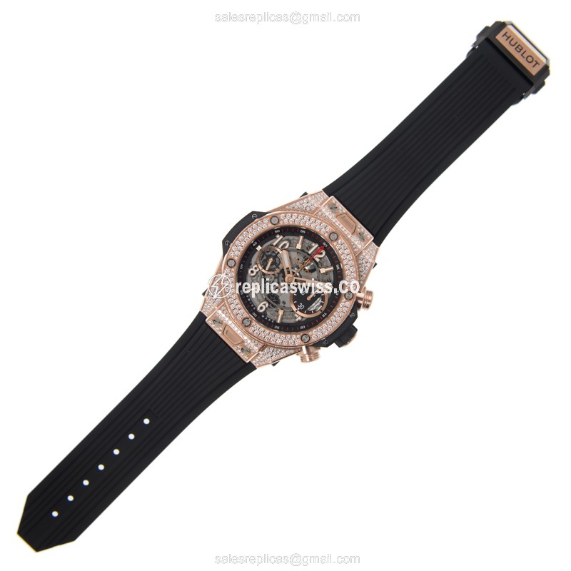 Hublot 411.OX.1180.RX.1704 BIG BANG Automatic 18kt Rose Gold & Diamonds