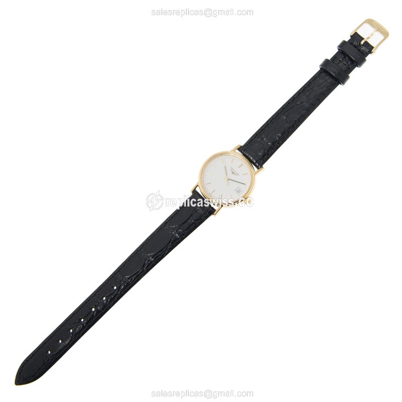 Longines L4.319.2.12.2 PRESENCE Quartz Gold-Plated & Stainless Steel