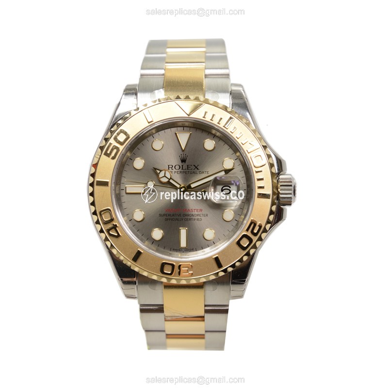 Rolex 16623GY YACHT MASTER Automatic 18kt Gold & Steel