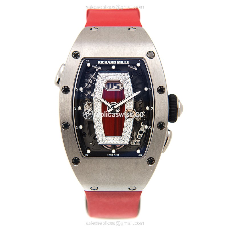 Richard Mille RM37-TITANIUM-RED DIAL Automatic Titanium