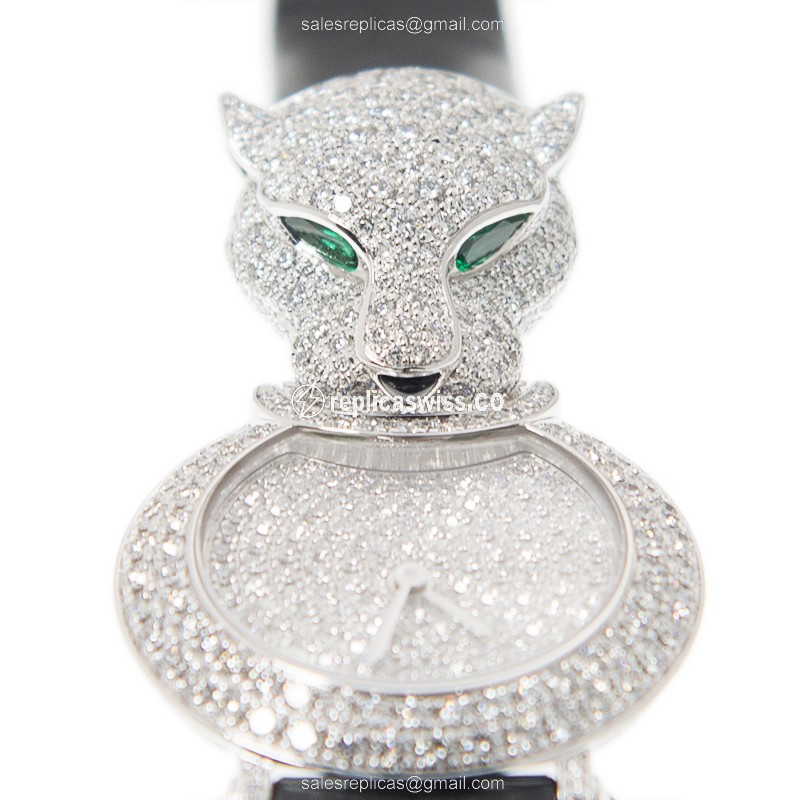 Cartier HPI00767 BESTIAIRE Quartz 18kt White Gold & Diamond