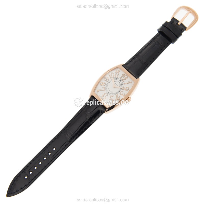 Franck Muller 7502 QZ REL (5N) CINTREE CURVEX Quartz 18kt Rose Gold