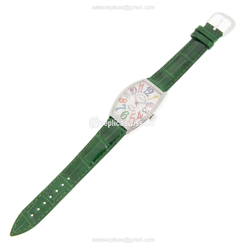 Franck Muller 5850 M SC COL DRM D 1R (AC) CINTREE CURVEX Automatic Stainless Steel & Diamonds