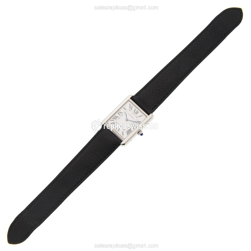 Cartier WSTA0028 TANK Quartz Stainless Steel