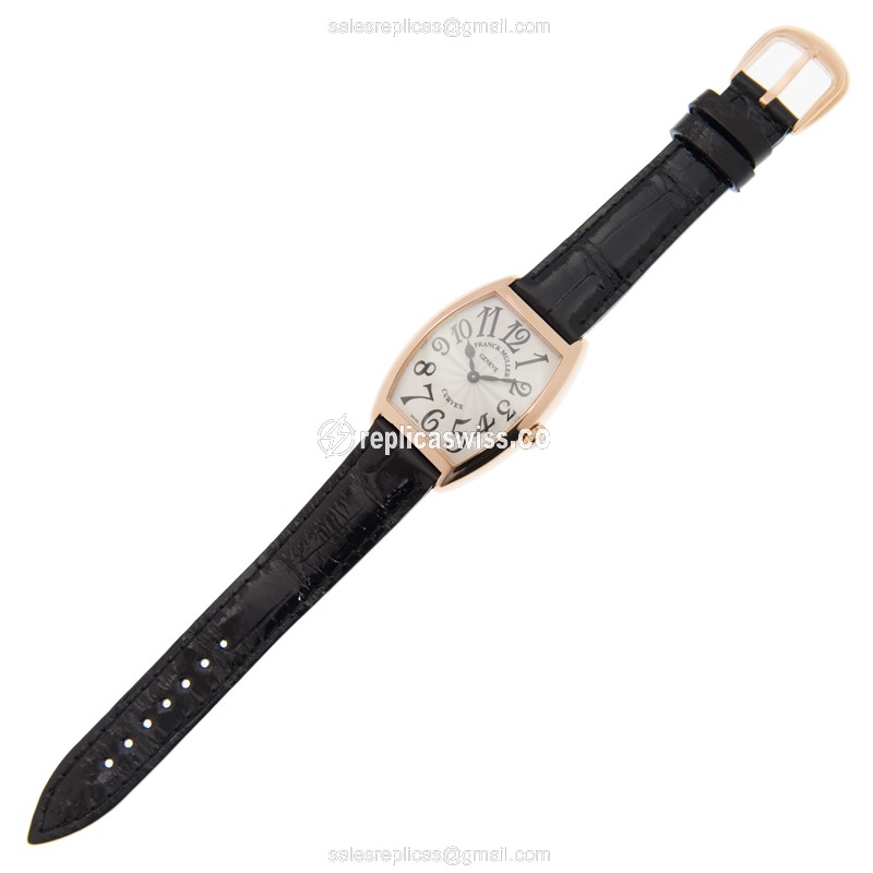 Franck Muller 7502 QZ (5N) CINTREE CURVEX Quartz 18kt Rose Gold