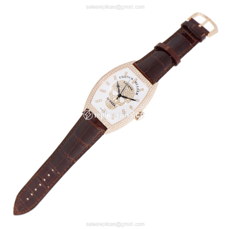 Franck Muller 8880 SC DT GOTH IND D CD (5N) GOTHIQUE Automatic 18kt Rose Gold & Diamonds
