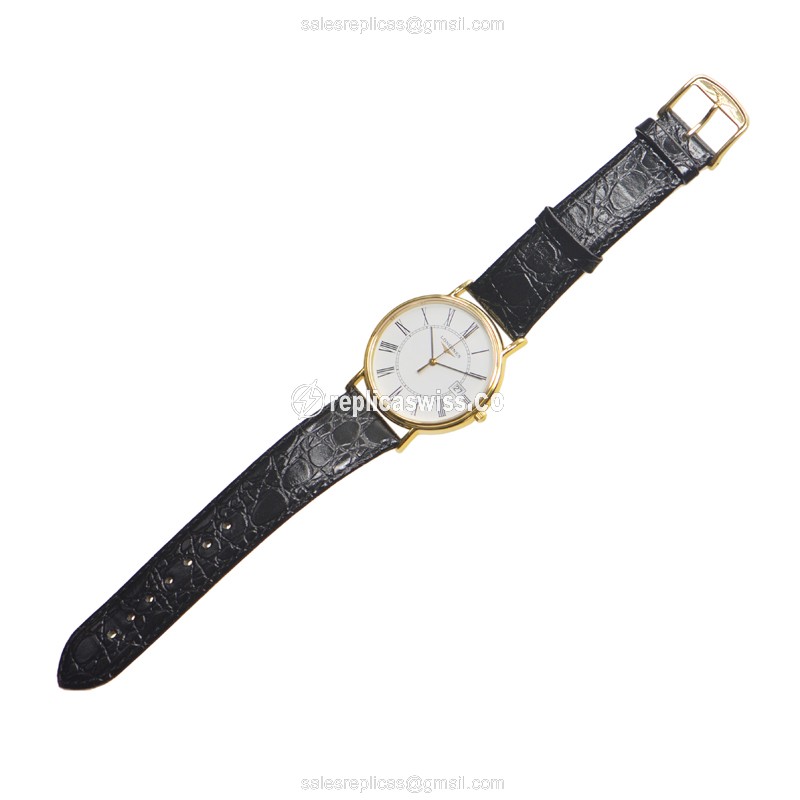 Longines L4.790.2.11.2 PRESENCE Quartz 18kt Rose Gold & Steel