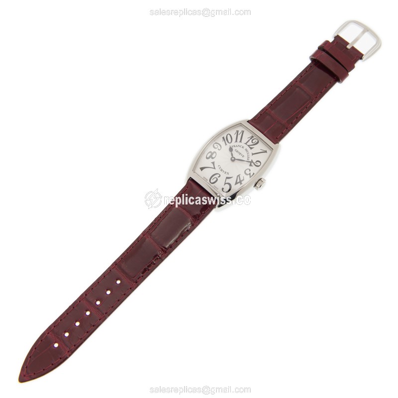 Franck Muller 2852 QZ (AC) - WHITE CINTREE CURVEX Quartz Stainless Steel