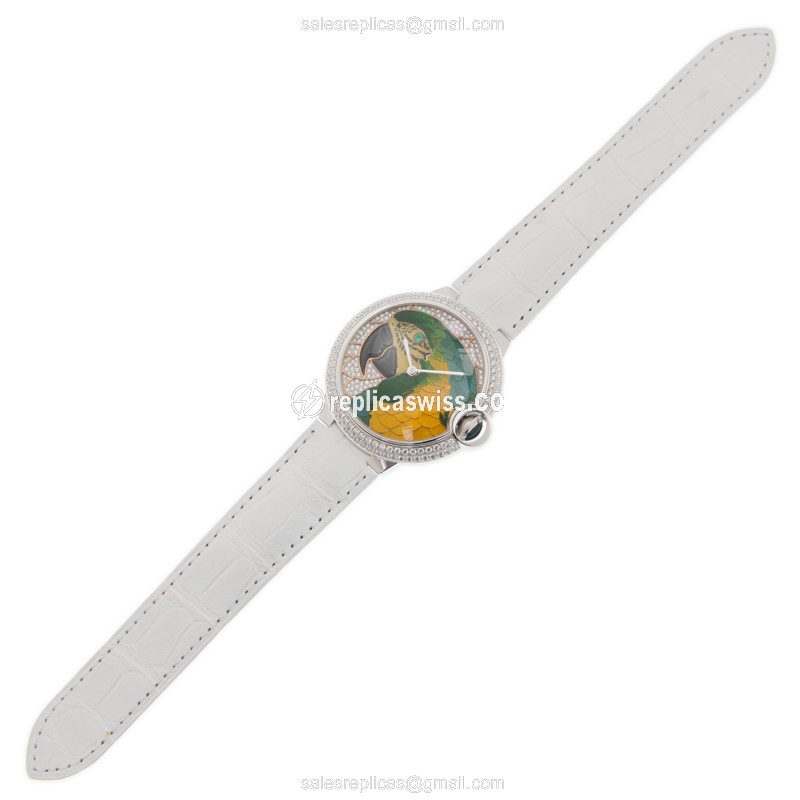 Cartier HPI00769 BALLON BLEU Automatic 18kt White Gold & Diamond