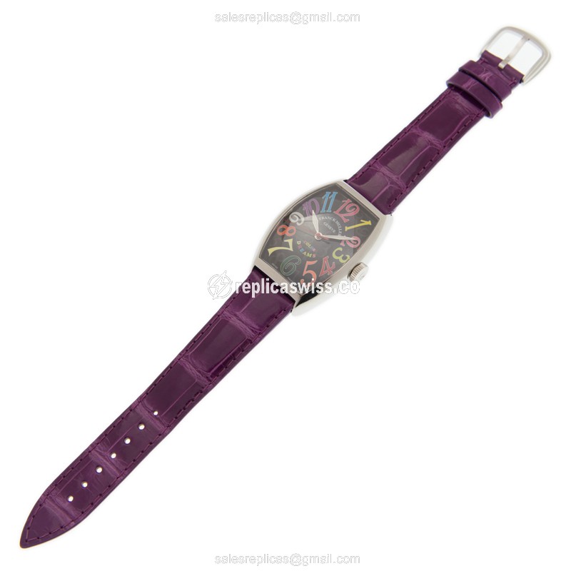Franck Muller 5850 SC COL DRM (AC) - BLACK CINTREE CURVEX Automatic Stainless Steel