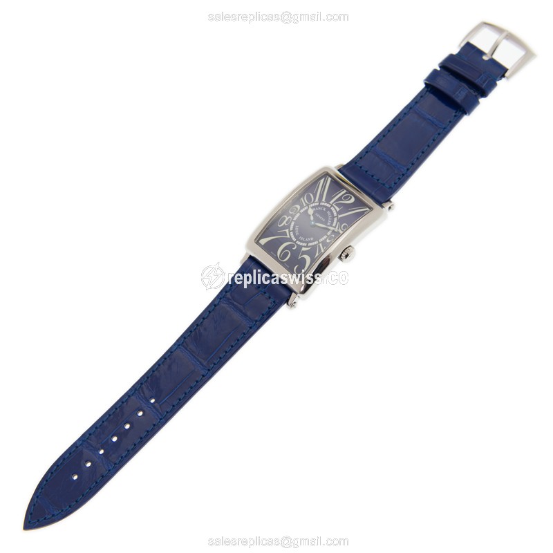 Franck Muller 952 QZ (AC) - BLUE LONG ISLAND Quartz Stainless Steel