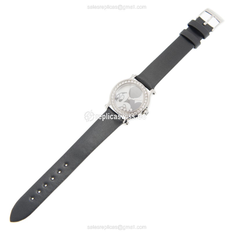 Chopard 278509-3046 HAPPY SPORT Quartz Stainless Steel & Diamonds