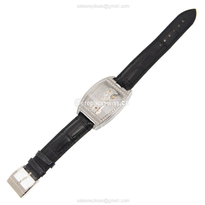 Corum 113.158.69/0001 GR34 BRIDGE Manual Wind 18kt White Gold & Diamond