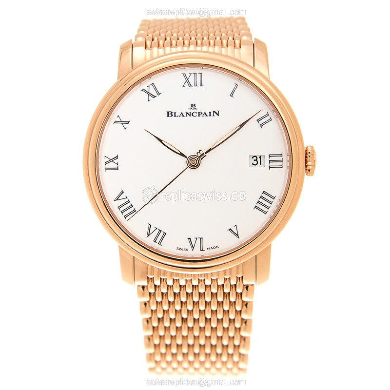 Blancpain 6630-3631-MMB VILLERET Automatic 18kt Rose Gold