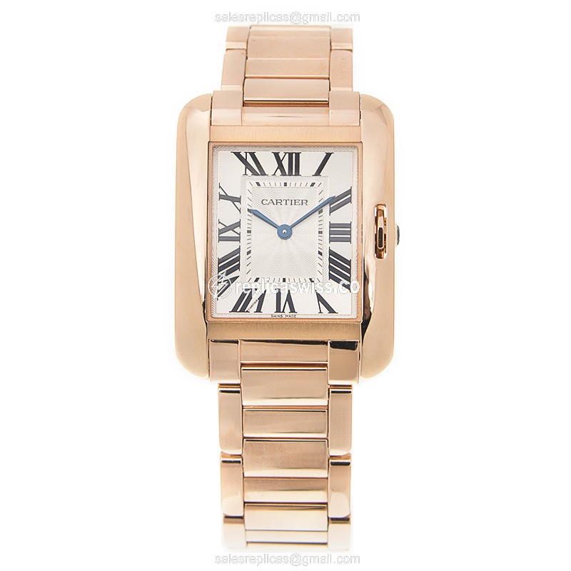 Cartier W5310041 TANK Quartz 18kt Rose Gold