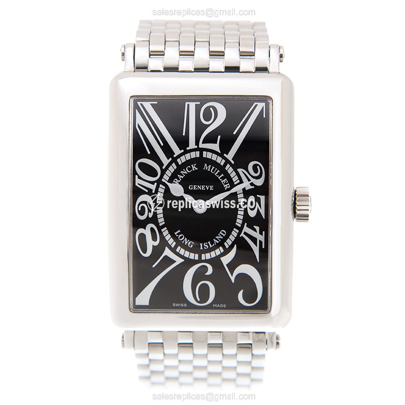 Franck Muller 1002 QZ (AC) - BLACK LONG ISLAND Quartz Stainless Steel
