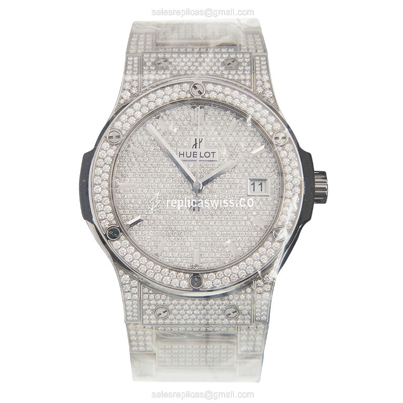 Hublot 511.NX.9010.NX.3704 CLASSIC FUSION Automatic Titanium & Diamond