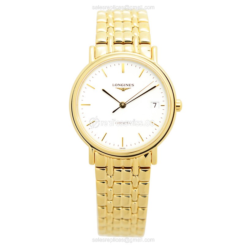 Longines L4.821.2.12.8 PRESENCE Automatic Gold-Plated & Stainless Steel