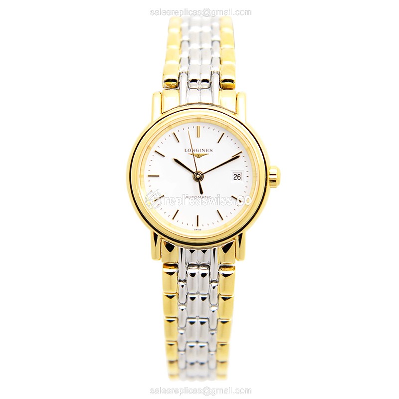 Longines L4.321.2.12.7 PRESENCE Automatic Gold-Plated & Stainless Steel