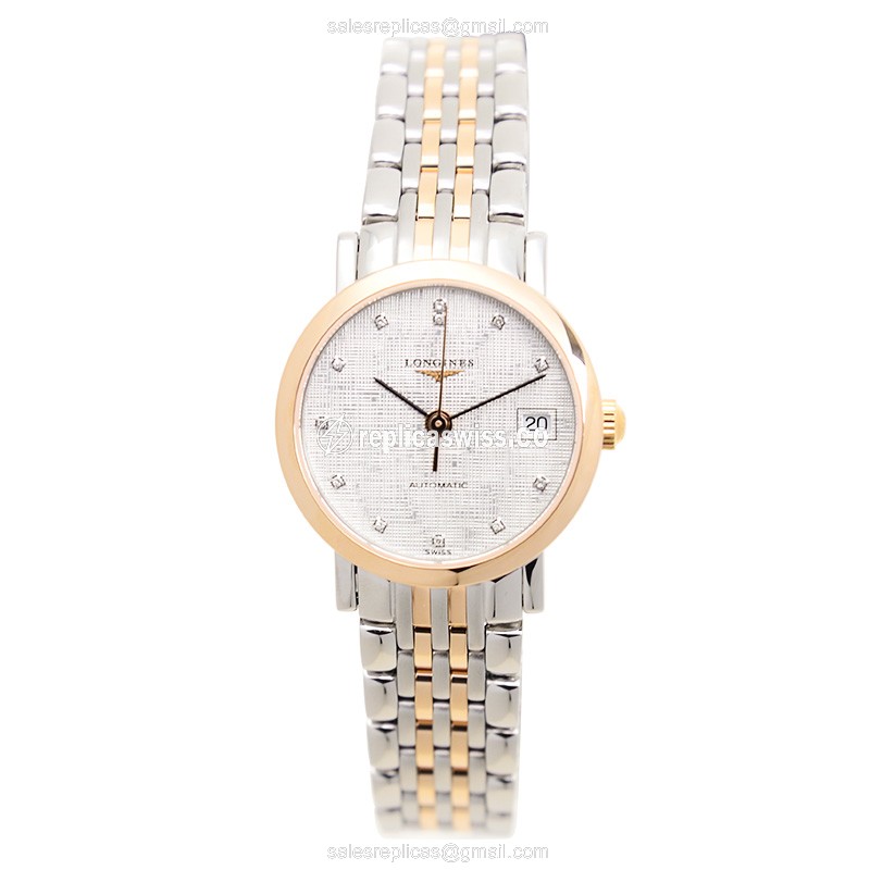 Longines L4.309.5.77.7 ELEGANT Automatic 18kt Rose Gold & Steel
