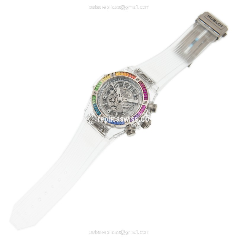 Hublot 411.JX.4803.RT.4099 BIG BANG Automatic 18kt White Gold & Diamond