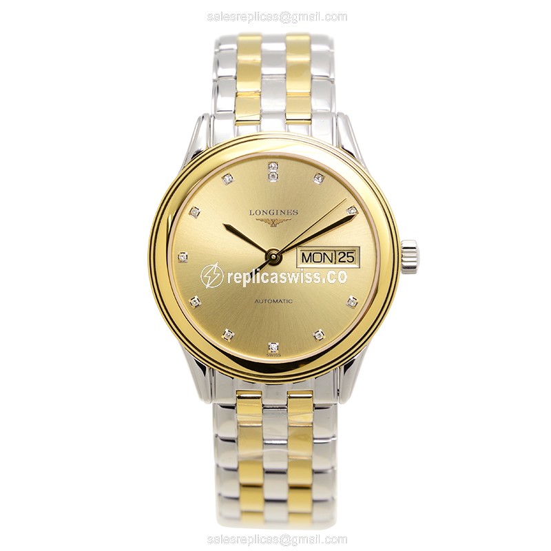 Longines L4.799.3.37.7 FLAGSHIP Automatic 18kt Gold & Steel