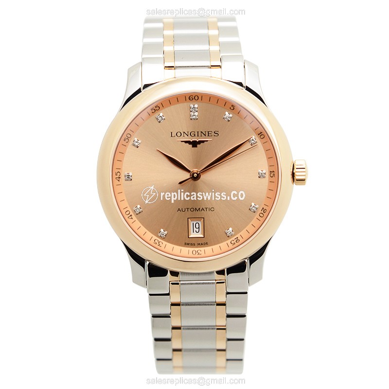 Longines L2.628.5.99.7 MASTER Automatic 18kt Rose Gold & Steel