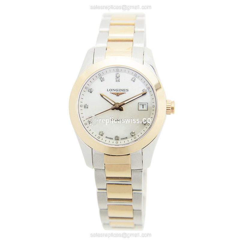 Longines L2.285.5.87.7 CONQUEST CLASSIC Automatic 18kt Rose Gold & Steel