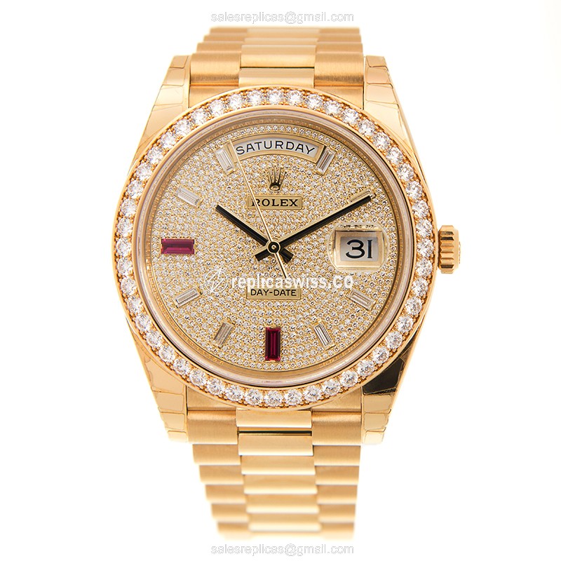 Rolex 228348RBR DAY-DATE Automatic 18kt Gold & Diamond
