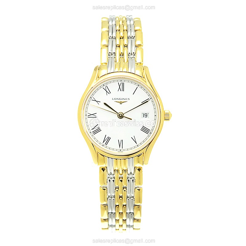 Longines L4.259.2.11.7 LONGINES LYRE Quartz Gold-Plated & Stainless Steel