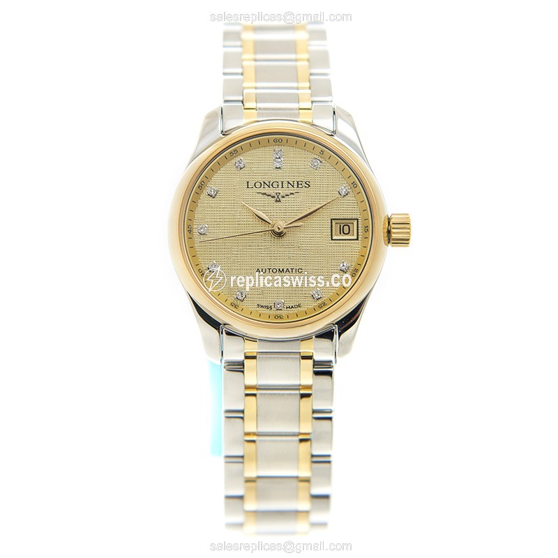 Longines L2.128.5.38.7 MASTER Automatic 18kt Gold & Steel
