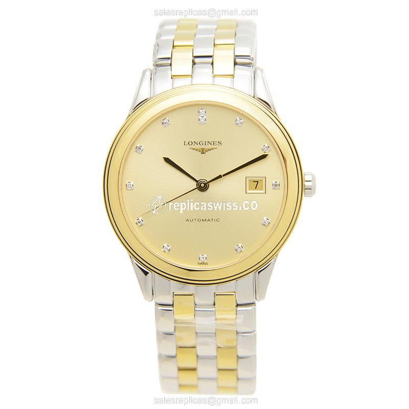 Longines L4.874.3.37.7 FLAGSHIP Automatic Gold-Plated & Stainless Steel