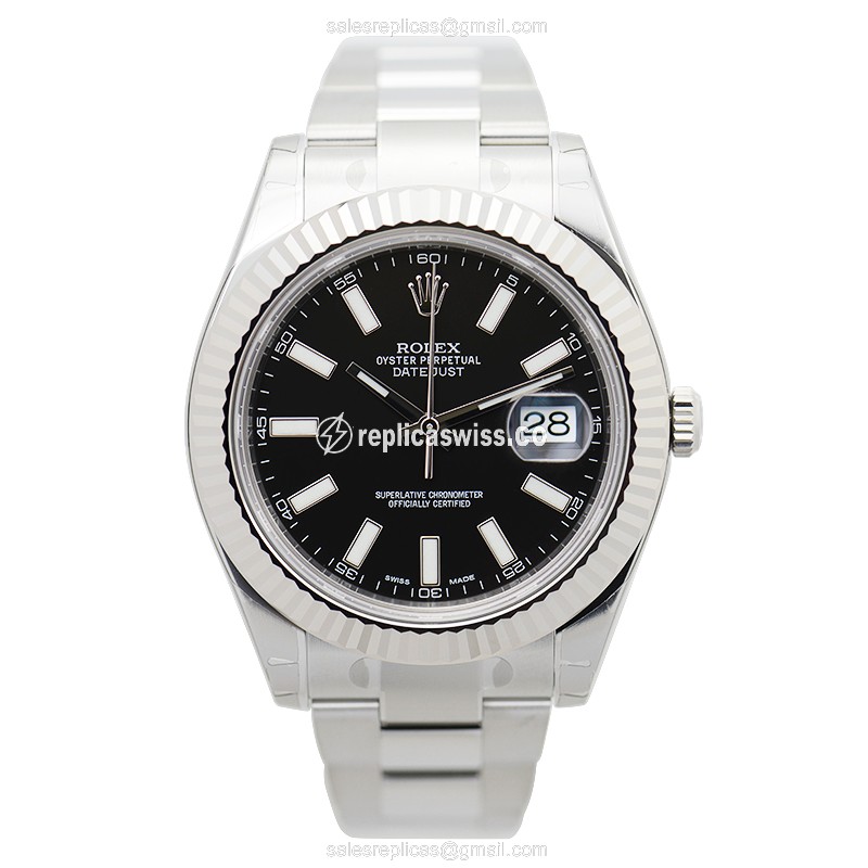 Rolex 116334 DATEJUST Automatic 18kt White Gold & Steel