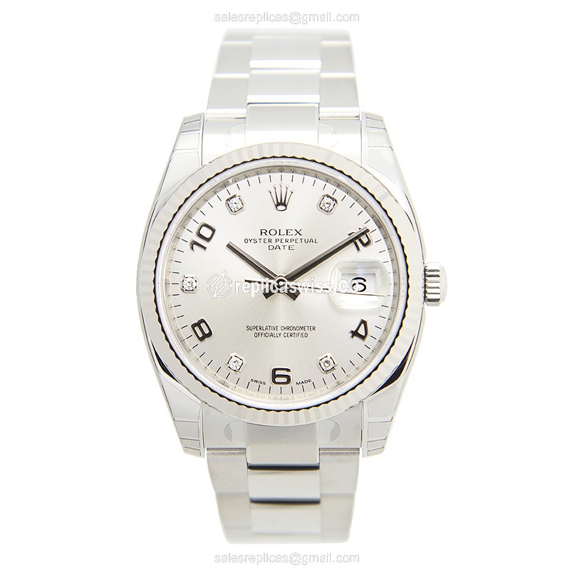Rolex 115234-0012 DATEJUST Automatic 18kt White Gold & Steel