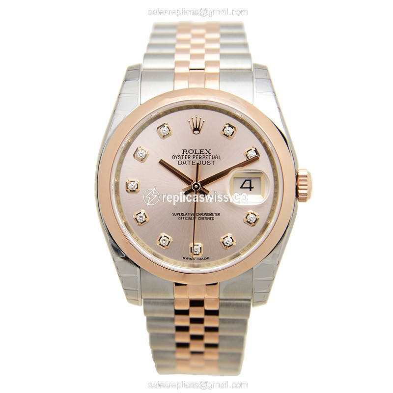 Rolex 116201G DATEJUST Automatic 18kt Rose Gold & Steel