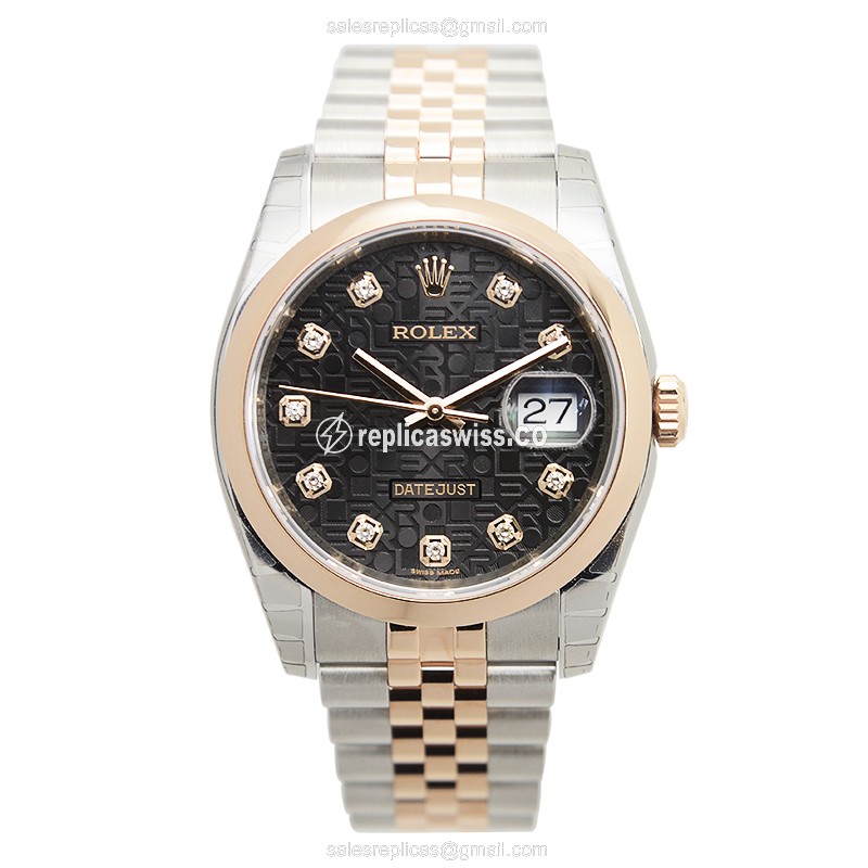 Rolex 116201J DATEJUST Automatic 18kt Rose Gold & Steel