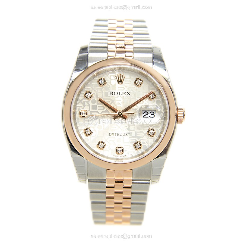 Rolex 116201JSVJUB DATEJUST Automatic 18kt Rose Gold & Steel