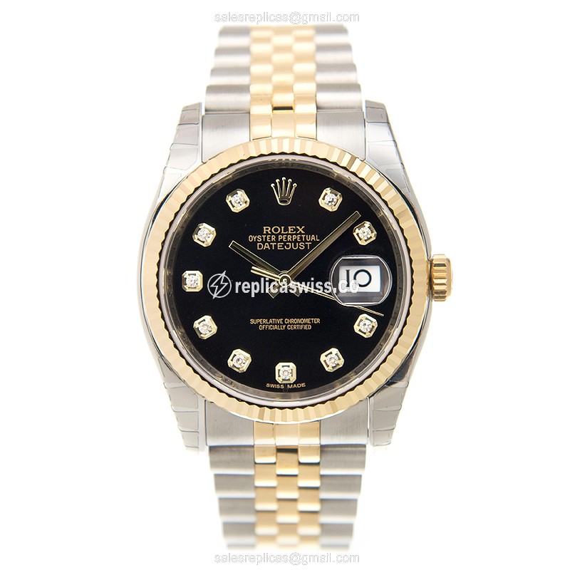 Rolex 116233G DATEJUST Automatic 18kt Gold & Diamond & Steel