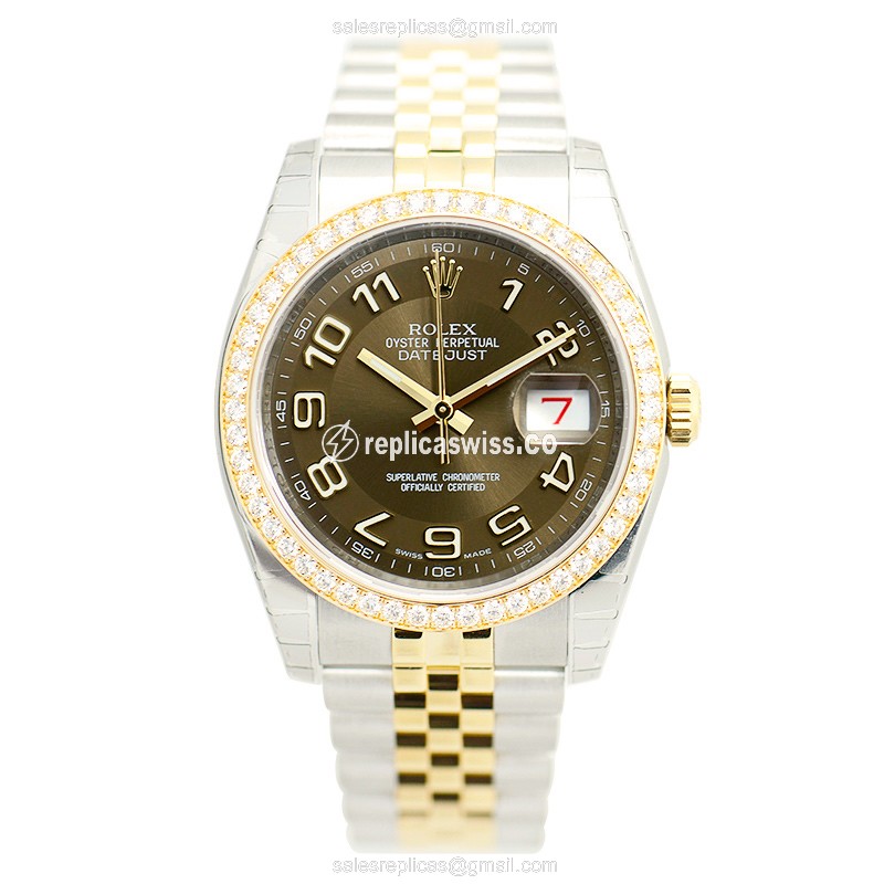 Rolex 116243 DATEJUST Automatic 18kt Gold & Diamond & Steel