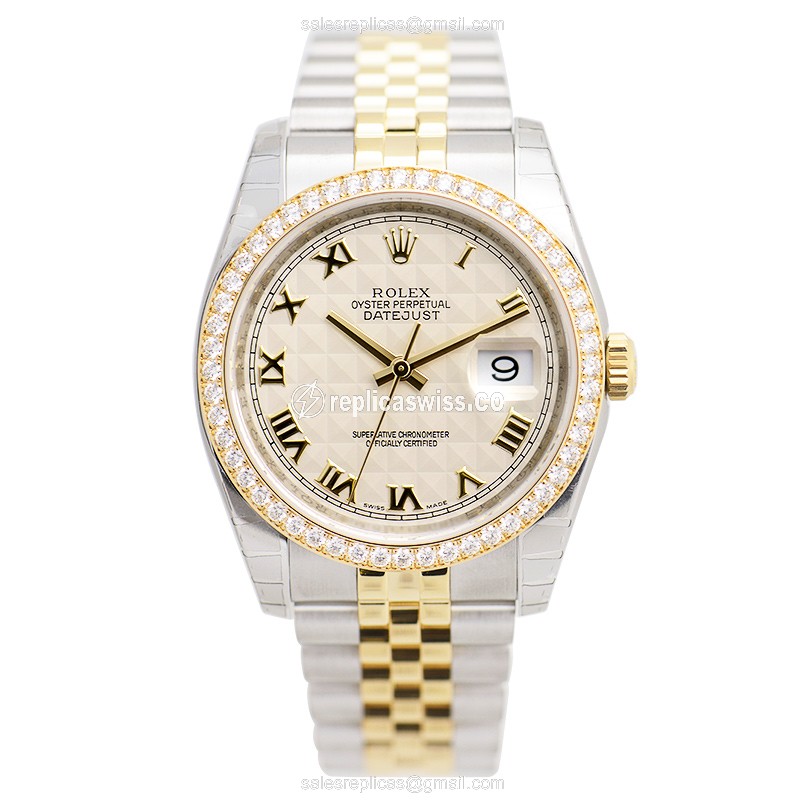 Rolex 116243 DATEJUST Automatic 18kt Gold & Diamond & Steel