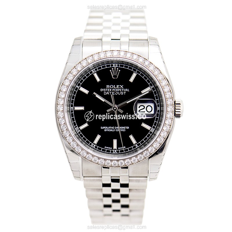 Rolex 116244 DATEJUST Automatic Stainless Steel & Diamonds