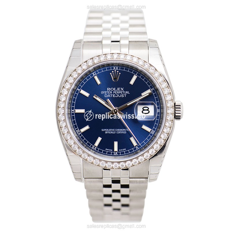 Rolex 116244 DATEJUST Automatic 18kt White Gold & Diamond & Steel