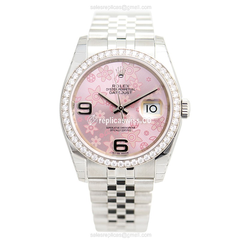 Rolex 116244PKFLO_J DATEJUST Automatic Stainless Steel & Diamonds