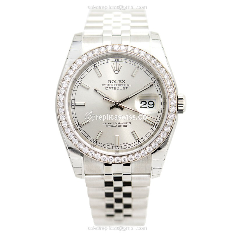 Rolex 116244 DATEJUST Automatic Stainless Steel & Diamonds