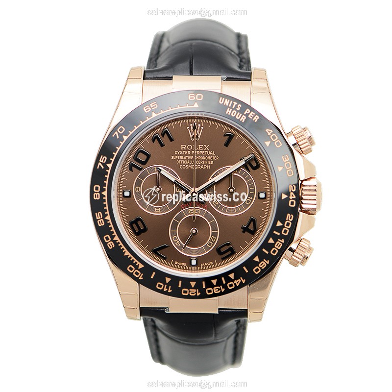 Rolex 116515LNBR DAYTONA Automatic 18kt Rose Gold