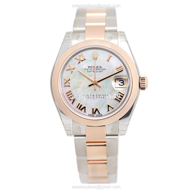 Rolex 178241WTNR_O LADY DATEJUST Automatic 18kt Rose Gold & Steel