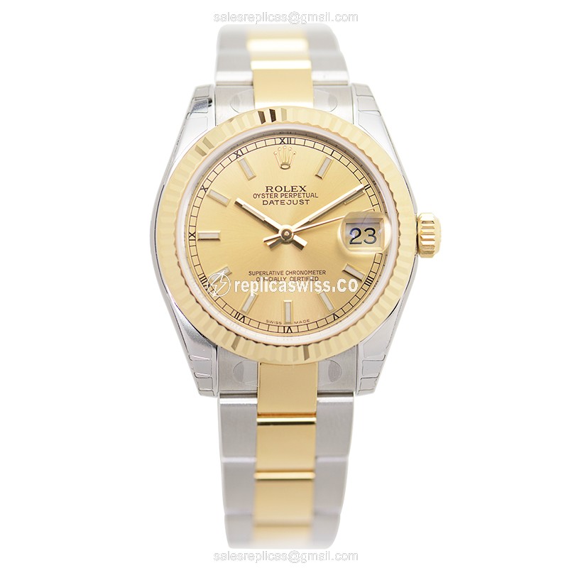 Rolex 178273CH_O LADY DATEJUST Automatic 18kt Gold & Steel