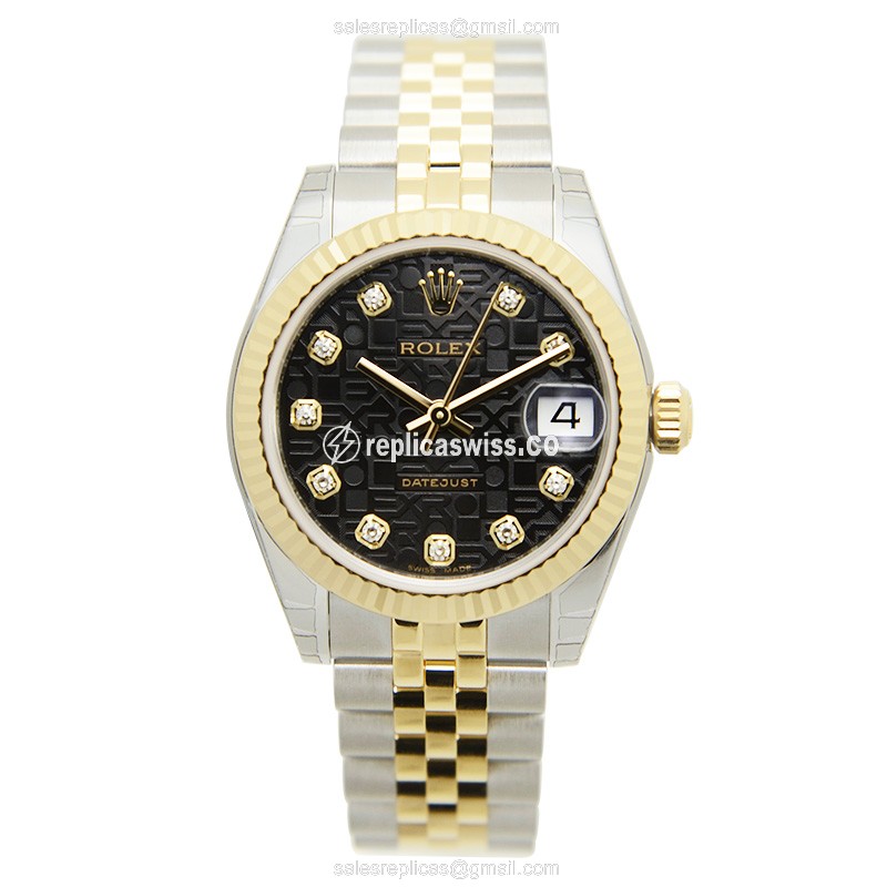 Rolex 178273JBK LADY DATEJUST Automatic 18kt Gold & Diamond & Steel