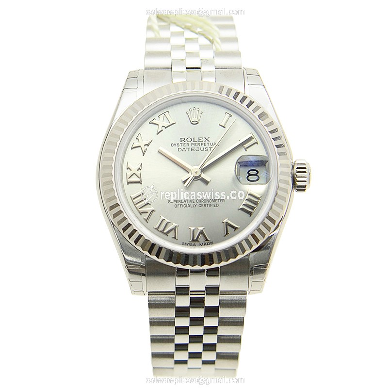 Rolex 178274-0063 LADY DATEJUST Automatic 18kt White Gold & Steel