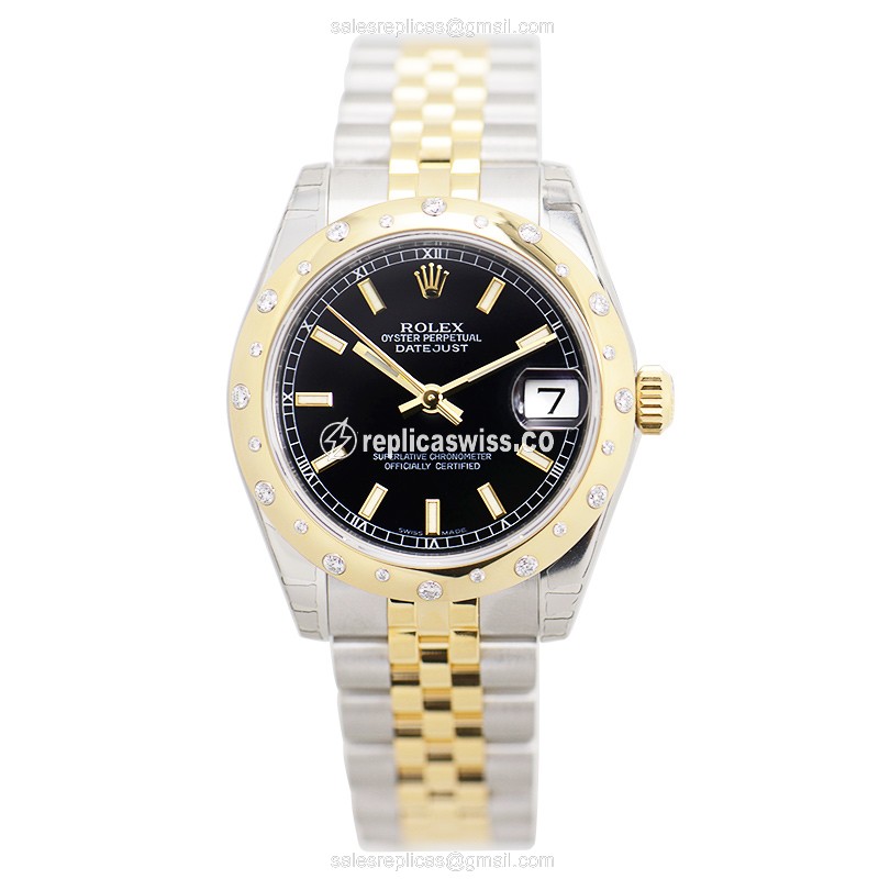 Rolex 178343BK_J LADY DATEJUST Automatic 18kt Gold & Diamond & Steel